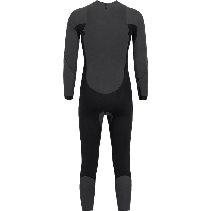 2024 Orca Hommes Zeal Hi-Vis Back Zip Open Water Swim Combinaison Noprne NN2Z - Black